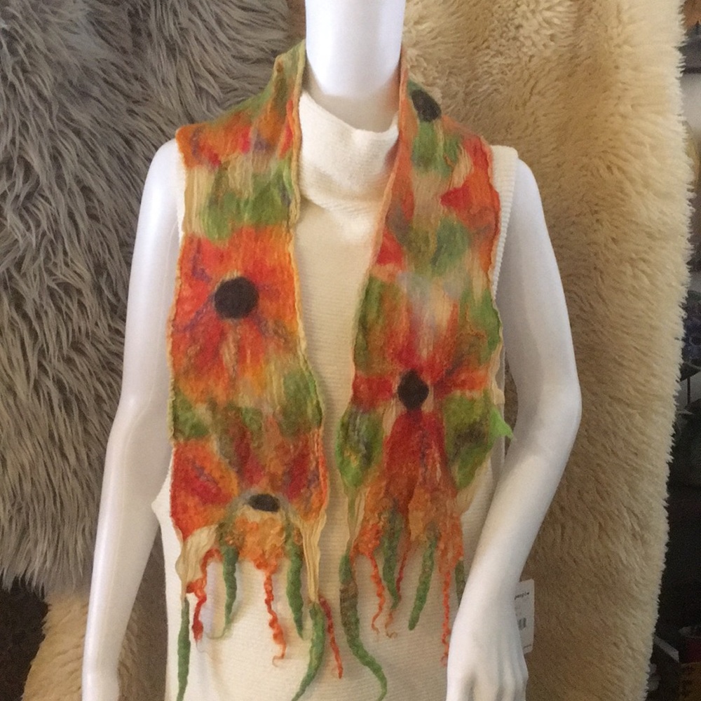 Felted Silk Scarf 🧣